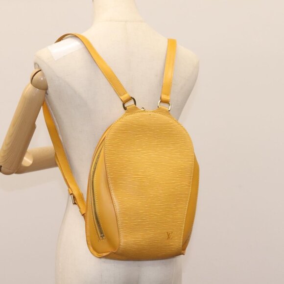 LOUIS VUITTON Epi Mabillon Backpack Yellow - Picture 12 of 15